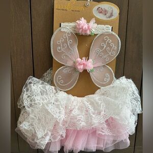 NWT - NEW Elly & Emmy Baby Girl Three Piece Set - butterfly with tutu & headband